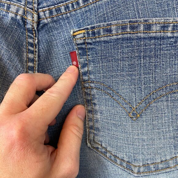 Levi's Jeans Women's 30x31 Blue Medium Wash USA VTG 518 Superlow Boot cut - Picture 6 of 16